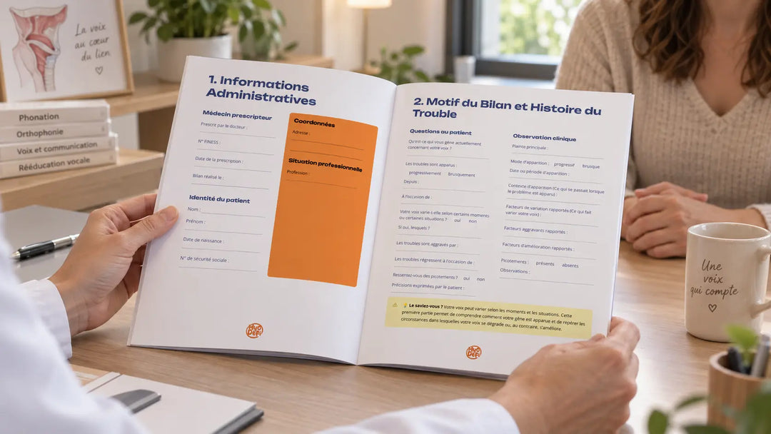 Bilan de la voix et de la phonation – Orthophoniste & Patient Myodefi