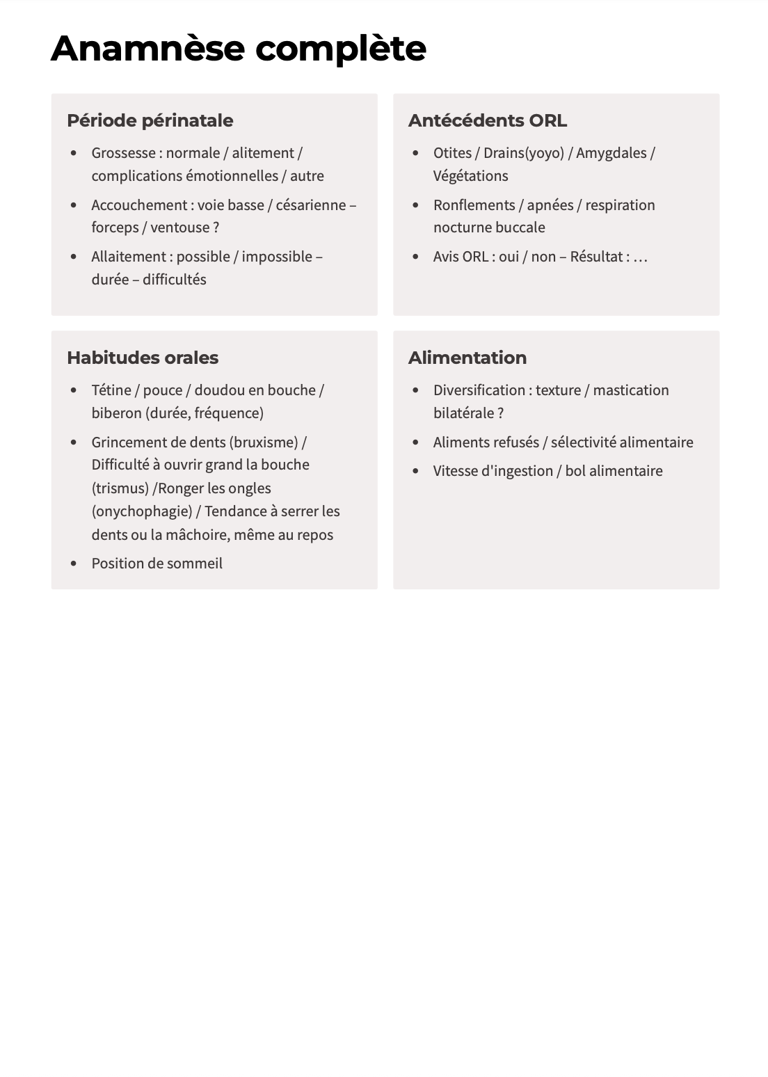 Bilan OMF Complet – Clé en main, double lecture, prêt à l’emploi