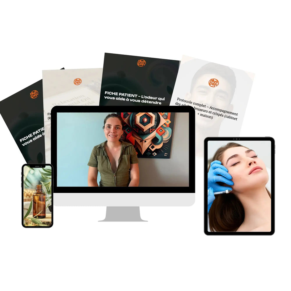 Pack Bruxisme & Parafonctions – Protocole complet pour thérapeutes Formation pratique + cas cliniques + outils imprimables La boutique Myodefi